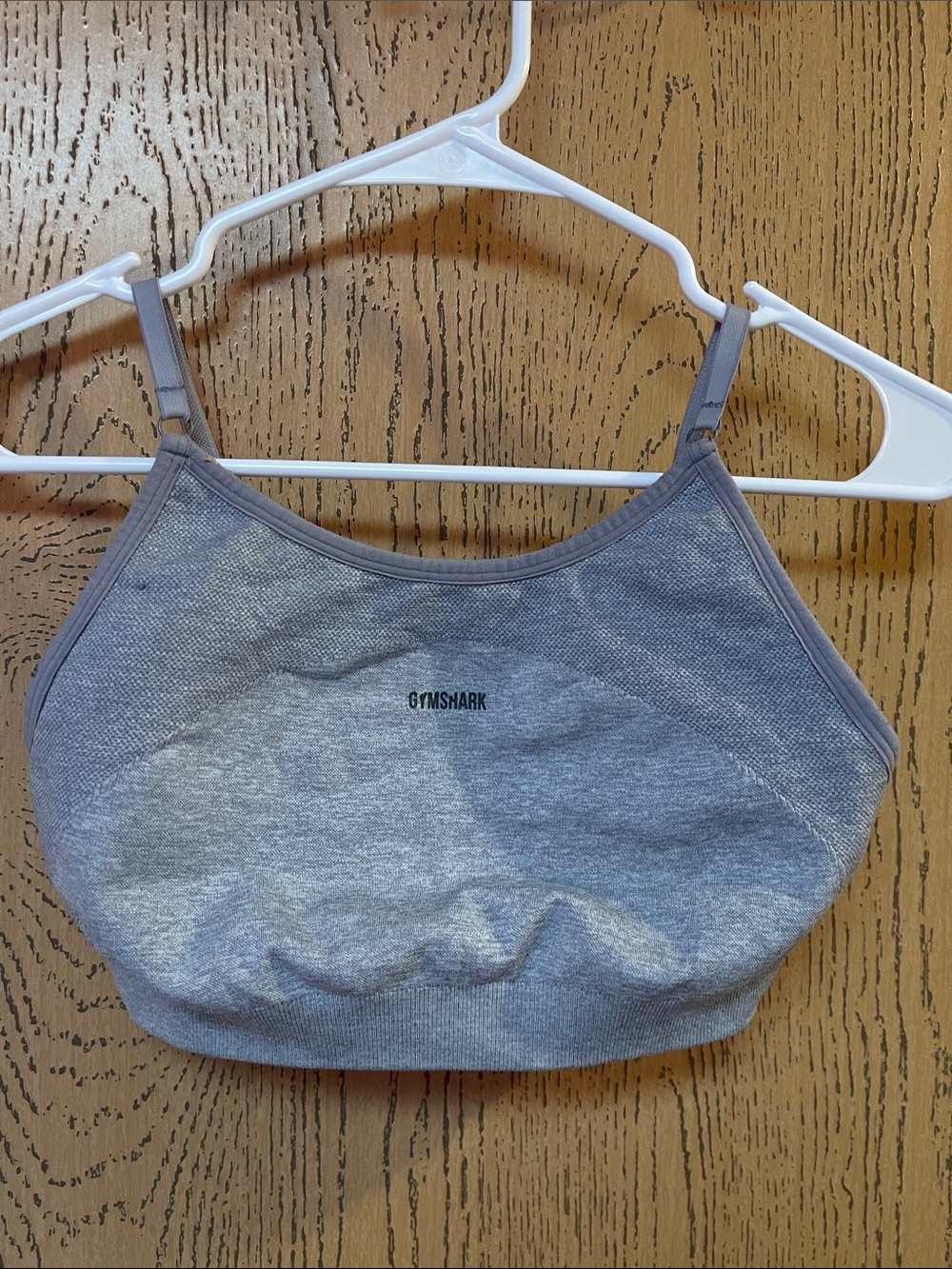 Gymshark Light Gray Seamless Sports Bralette